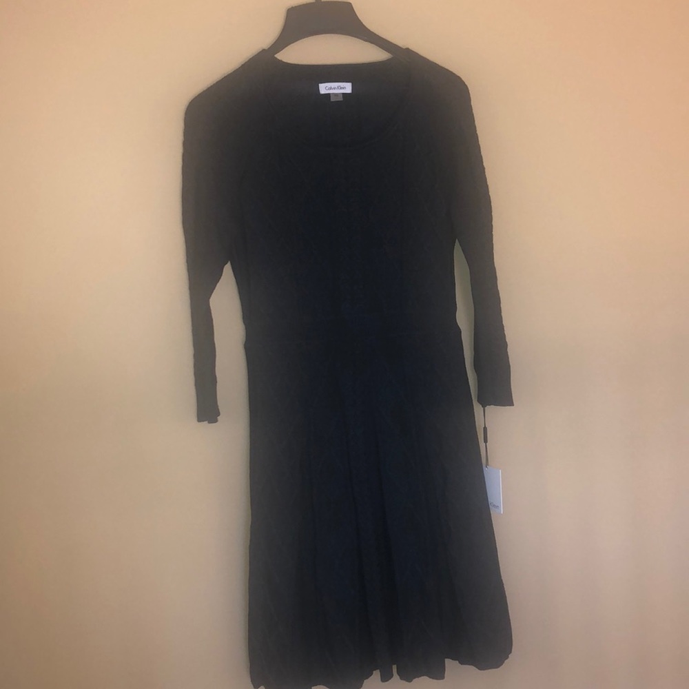 NWT! Calvin Klein Cable Knit Sweater Dress